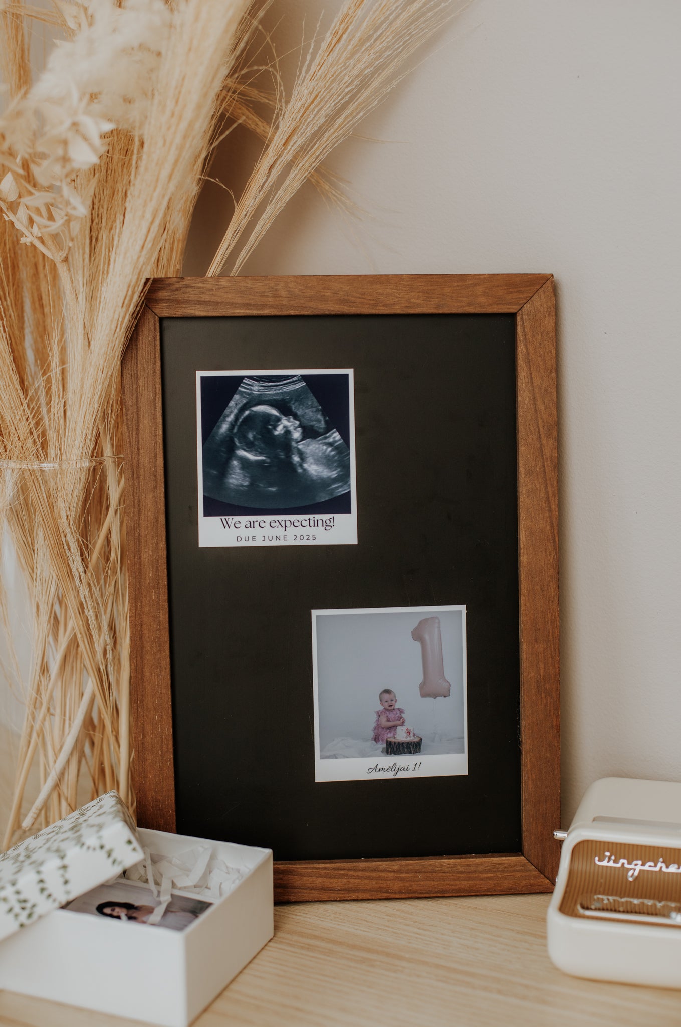 Photo Magnet with a caption