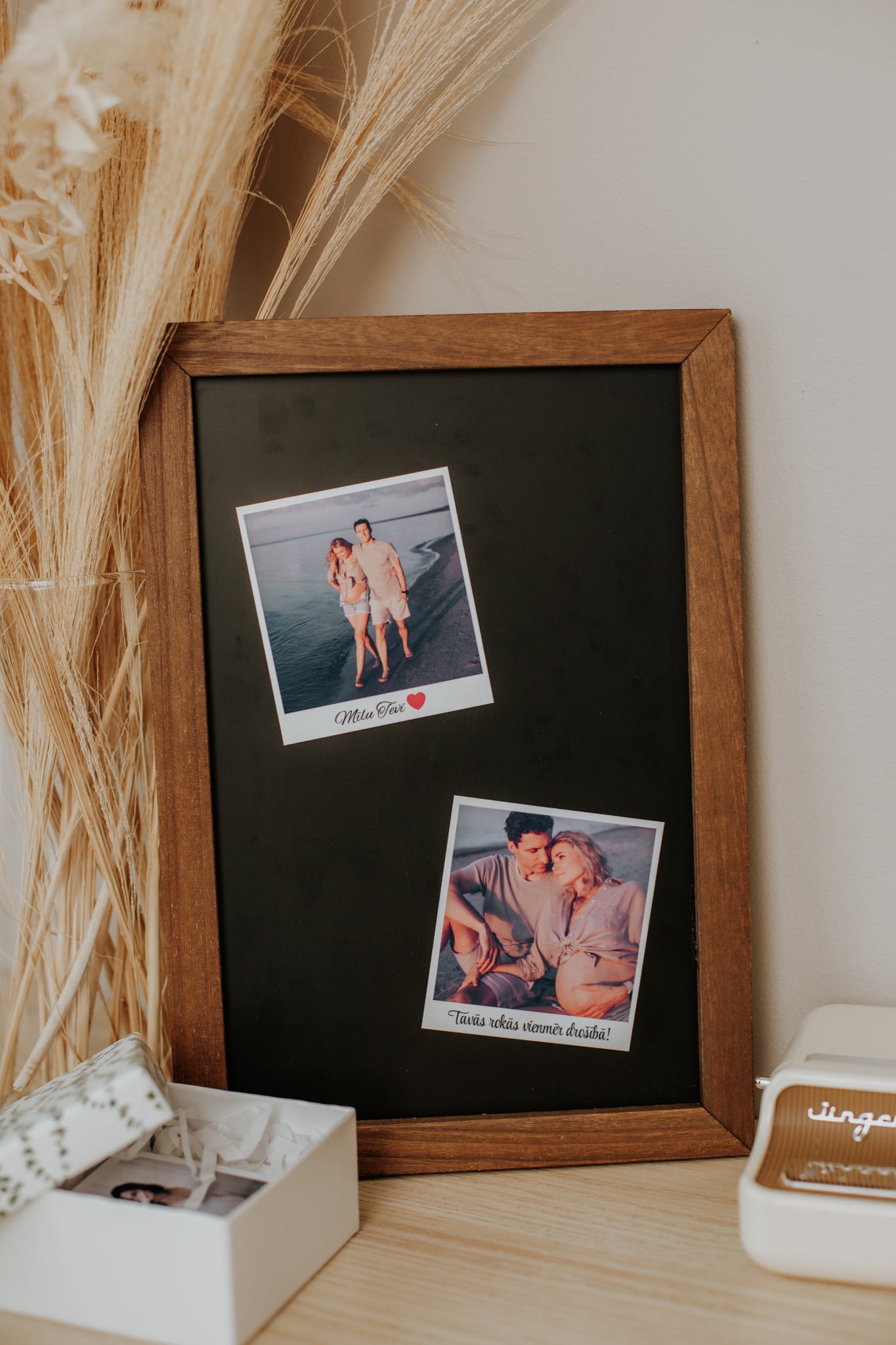 Photo Magnet with a caption