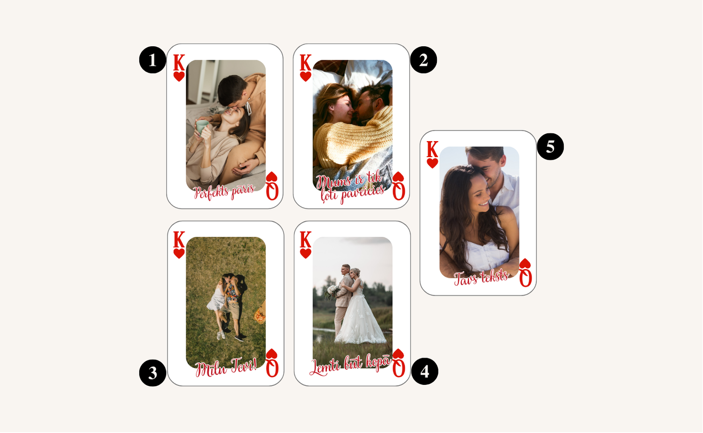 “King & Queen” Playing Card Photo Magnet ♥️