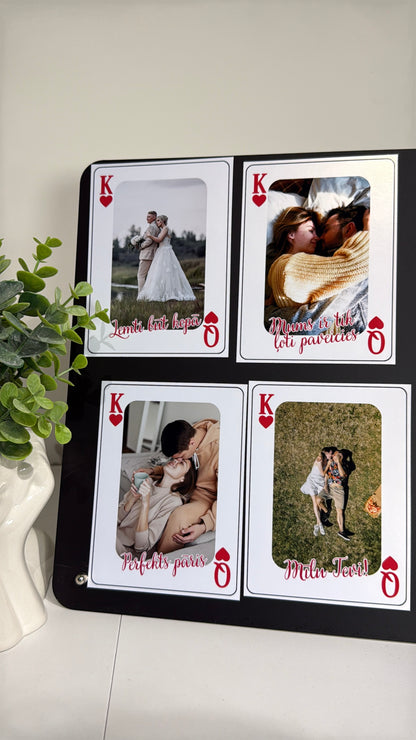 Spēļu kārts “King & Queen” fotomagnēts ♥️