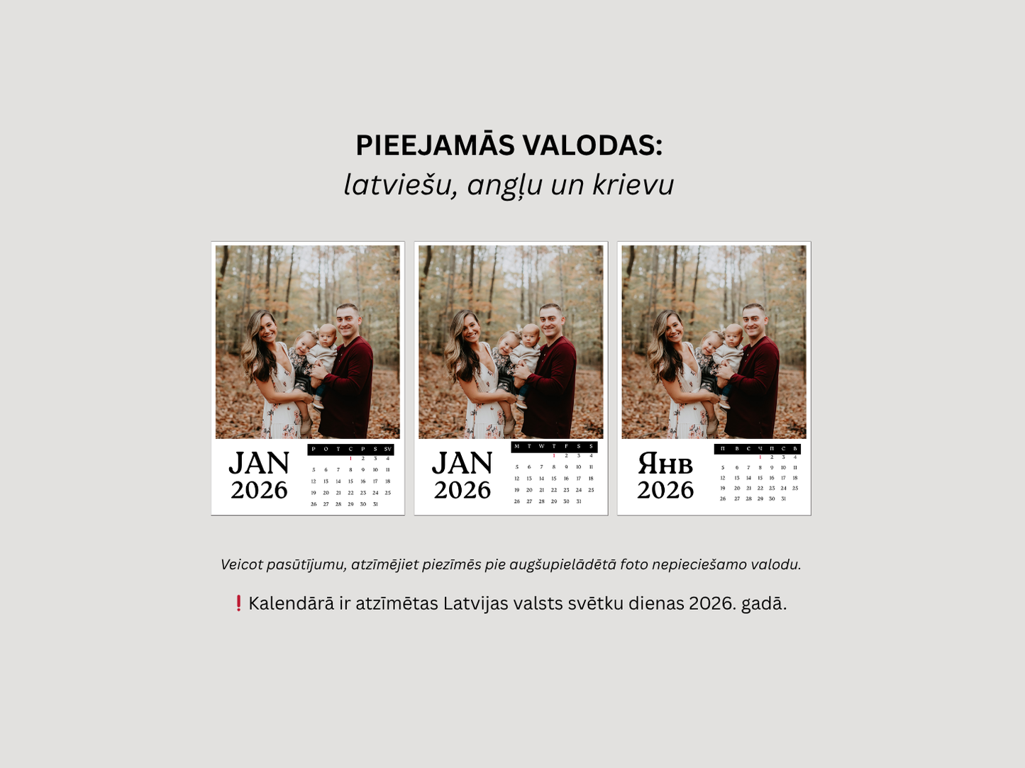 Kalendārs "Magnetic" 2026 (pa mēnešiem)