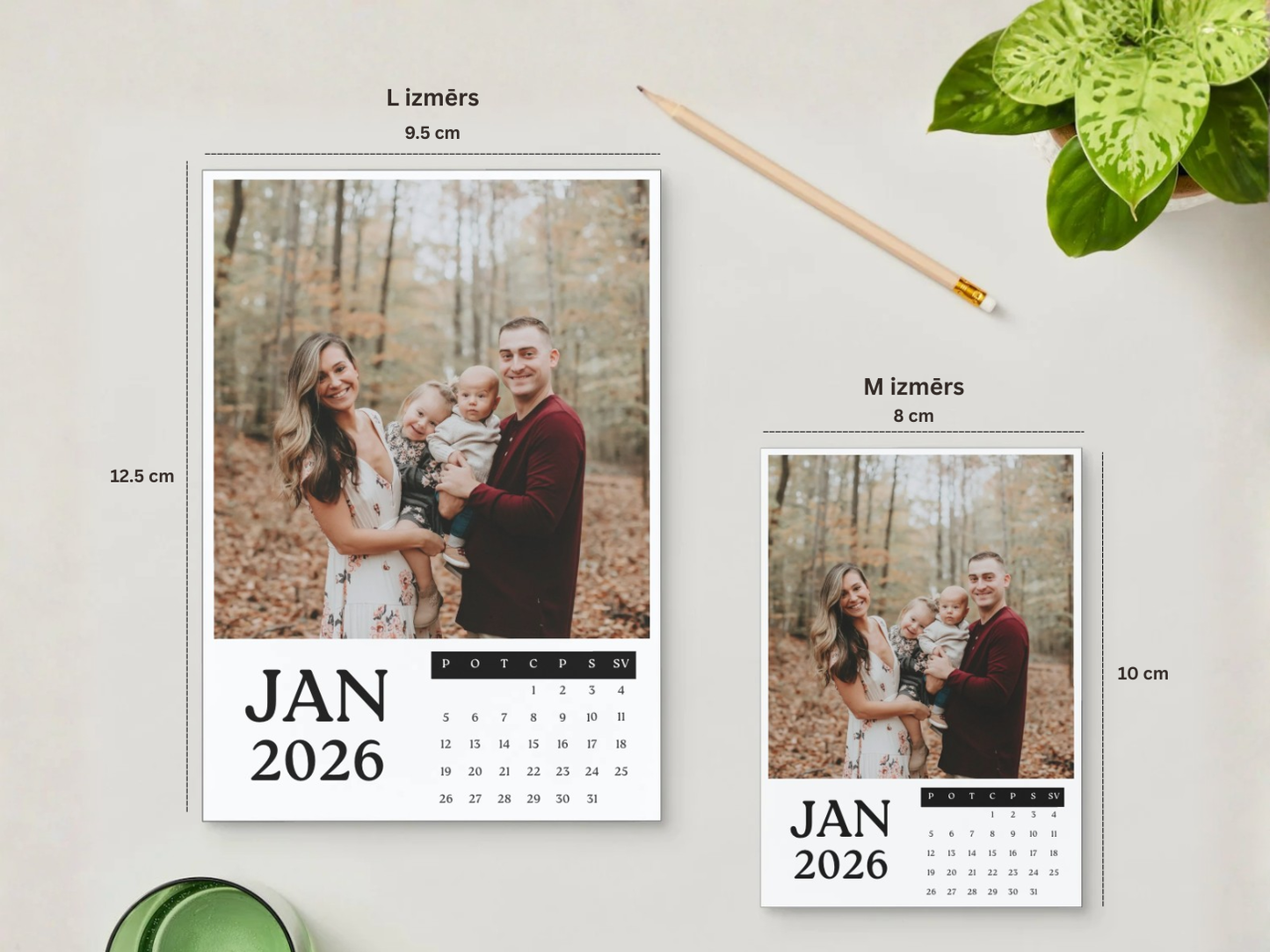 Kalendārs "Magnetic" 2026 (pa mēnešiem)