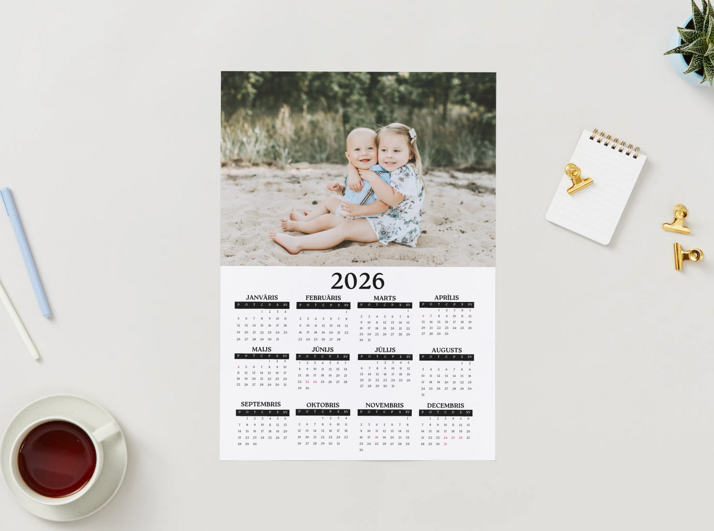 Calendar "Magnetic" 2025 (yearly)