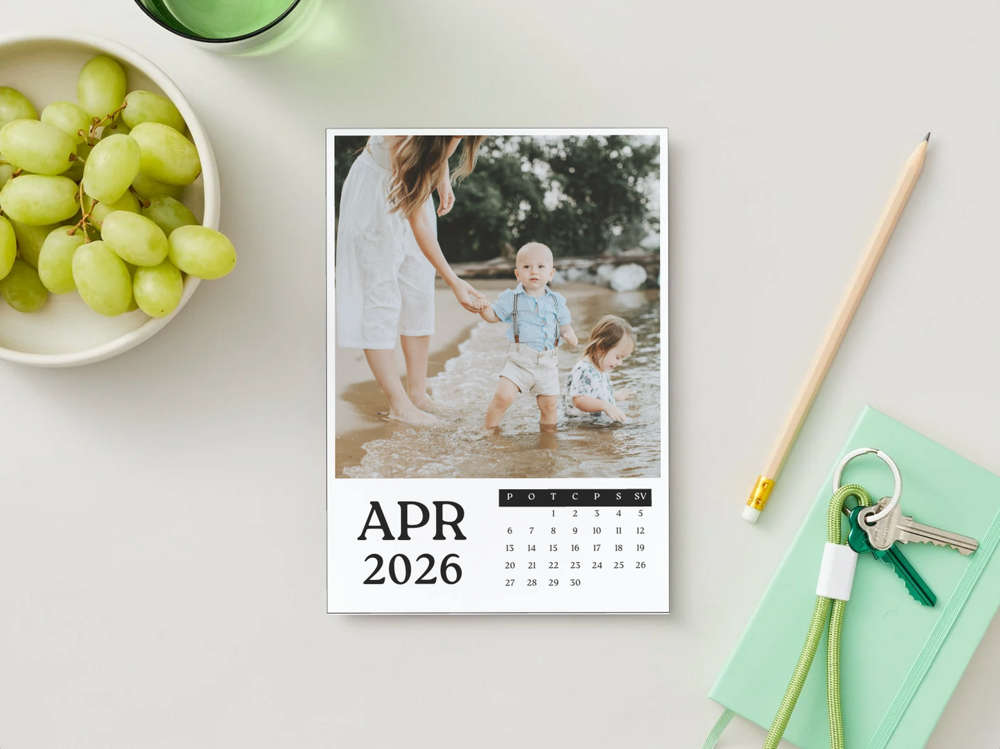 Kalendārs "Magnetic" 2026 (pa mēnešiem)