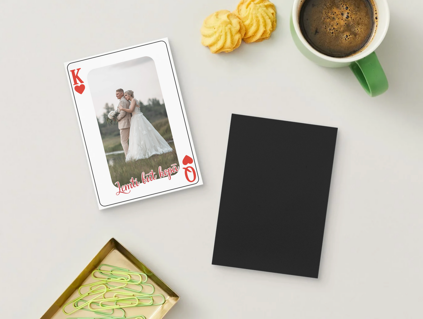 Spēļu kārts “King & Queen” fotomagnēts ♥️