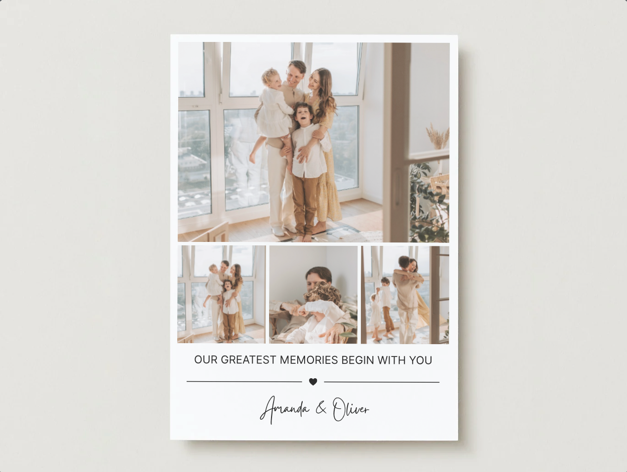 Photo Magnet “The Best Memories Begin with You”